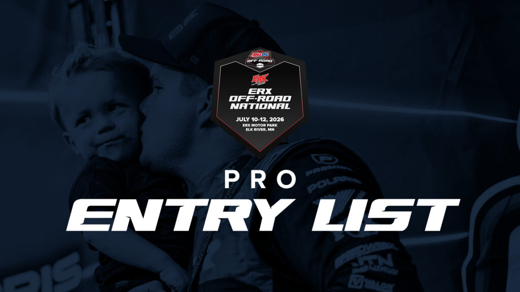 Pro Entry List: ERX Off-Road National 2026 in Elk River, MN